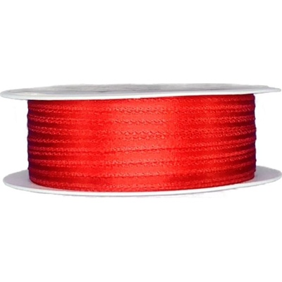 Tenká saténová stužka červená 3mm x 10m (2,20 Kč/m) – Zbozi.Blesk.cz