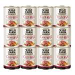 WILD FARM PURE MONO Агнешко с червени боровинки и сладки картофи 12x800 г - монопротеинова храна за кучета