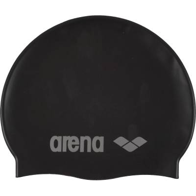 Arena Детска шапка за плуване Arena Kid's Classic Silicone Swim cap - Black / Silver - размер One Size (581-0114-0111)