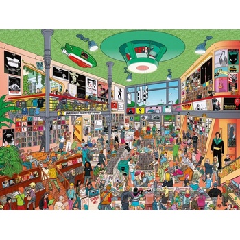 Heye - Puzzle Marc Herold: Record Store - 1 500 piese