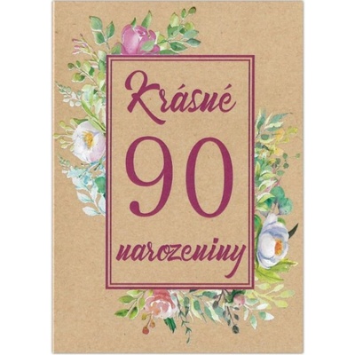 Paper Design Přání k narozeninám ,,90,, CTS71, kraft