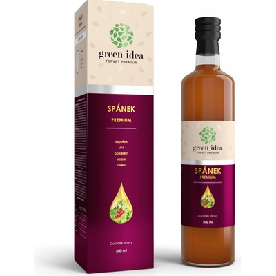 Green idea Spánek Premium bylinný sirup pre pokojný spánok 500 ml