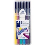 STAEDTLER Маркери Triplus 323 Galaxy 6 цвята