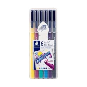 STAEDTLER Маркери Triplus 323 Galaxy 6 цвята
