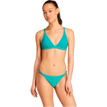 Adidas Iconisea Ribbed Padded Triangle bikini top - Blue (Pure Teal)