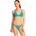 Adidas Iconisea Ribbed Padded Triangle bikini top - Blue (Pure Teal)