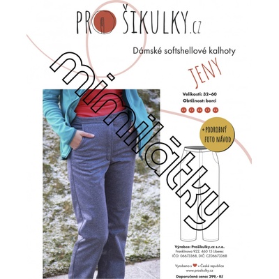 Dámské softshellové kalhoty JENY | 32-60 - Česky – Zboží Dáma
