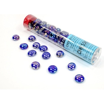 Chessex Skleněné žetony Gaming Glass Stones Barva: Iridized Dark Blue