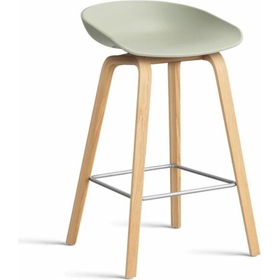 Hay AAS 32 Low lacquered oak veneer / pastel green