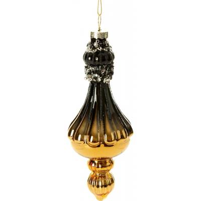 EUROFIRANY VIANOČNÁ DEKORÁCIA BLACK STAR SADA 4KS FI 6X18 CM VIACFAREBNÁ