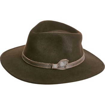 Klobúk Tetrao poľovnícky s koženým remienkom hnedý