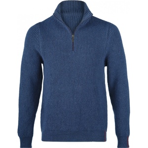 Engel Мъжки вълнен пуловер Engel Troyer Merino jumper - Ozean - размер 54/56 (EU) (005-3788-0214)
