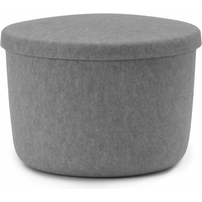 Normann Copenhagen Pouf Hide Storage Small, grey