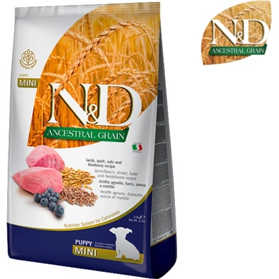 N&D Ancestral Grain Puppy Mini Lamb & Blueberry 7 kg