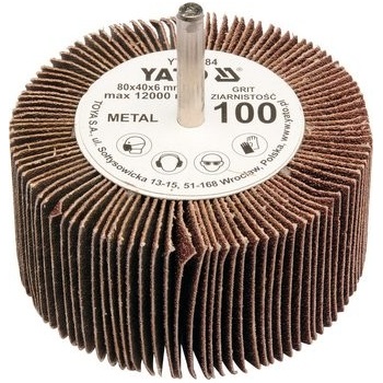Yato Kotouč lamelový radiální 80 x 40 x 6 mm P150 YT-83386