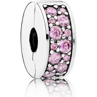 Pandora Třpytivý růžový klip 791817PCZ