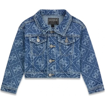 GUESS Деним яке за мини момиче с контрастни лога Guess и копчета