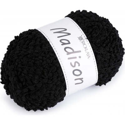 Prima-obchod Pletací příze nopková Madison 100 g, barva 7 černá