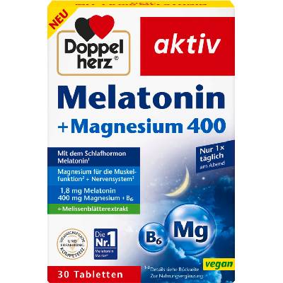 Doppelherz aktiv Melatonin + Magnesium 400 - 30 броя