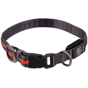 Dog Fantasy USB LED Наливен светещ нашийник M-L оранжев 45-65 см