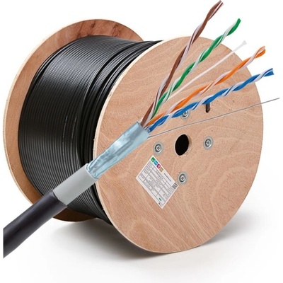 KELine KE300S24OUT FTP (F/UTP) 4x2xAWG24 5E, 500m