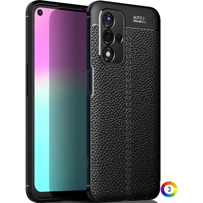 OPPO A93s 5G Удароустойчив Litchi Skin Калъф и Протектор