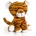 Keel Toys Плюшена играчка Keel Toys Pippins - Тигърче, 14 cm (SF4887)