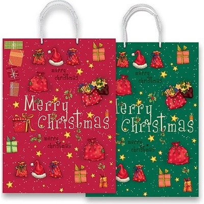 Sadoch Merry Christmas - dárková taška - 205 x 115 x 260 mm