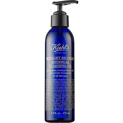 Kiehl's Midnight Recovery Botanical Cleansing Oil For All Skin Types олио за премахване на грим за всички видове кожа, включително и чувствителна унисекс 175 мл