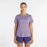 New Balance Дамска тениска New Balance Women's Athletics S/S Running shirt - Candied Violet Heather (916-1222-0912)
