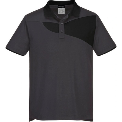 Portwest polokošile S/S PW210 krátký rukáv šedo černá