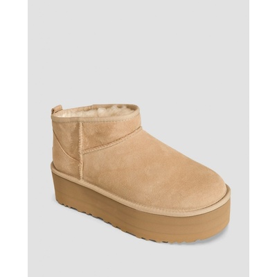 UGG W CLASSIC ULTRA MINI PLATFORM 1135092-SAN béžový – Zboží Dáma