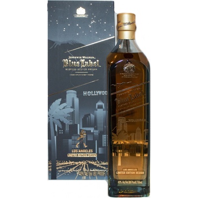 Johnnie Walker Blue Label Los Angeles Hollywood 40% 0,75 l (kazeta)