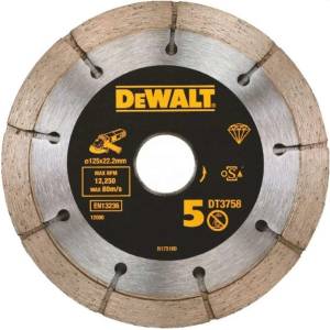 DEWALT - Диамантен режещ диск 125х22, 2 мм DT3758 (DT3758)