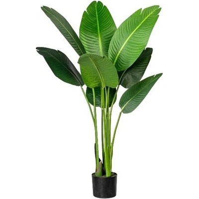 Umělá rostlina Strelitzia Nicolai v květináči, 120 cm, zelená