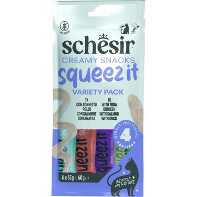 Schesir Squeez It Variety Pack 4x 15 g