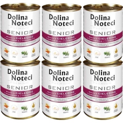 Dolina Noteci Premium Senior teľacie mrkva a tymián 6 x 400 g
