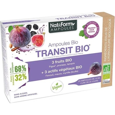 Nat&Form Transit Bio Формула за добра перисталтика, 20 ампули, Nat&Form (024921 (AMP_TRAN))