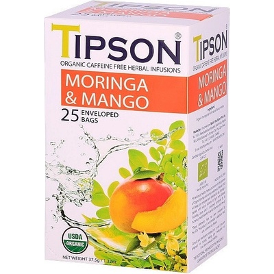 Tipson Bylinný čaj Bio Moringa Mango porcovaný 25 sáčků