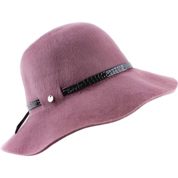 Дамска широкопола филцова шапка HatYou CF0278, Пепел от рози