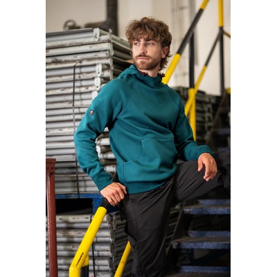 MALFINI Rimeck vertex hoodie w43 / Мъжки суичър с качулка "кенгуру" - петрол 4xl (w439319)