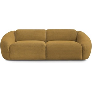 Bobochic Диван от рипсено кадифе в цвят горчица 250 cm Tina - Bobochic Paris (WT-FORL-3----W_1 P1021)