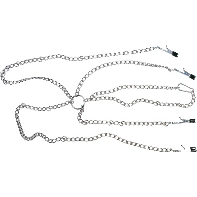 fetish Collection Harness with Clamps