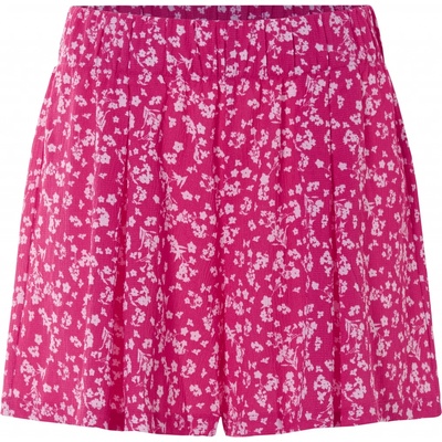 Esmara dámské šortky módní mačkaná struktura vzorovaná/růžová
