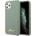 GUESS Hard Silicone Case - силиконов (TPU) калъф за iPhone 11 Pro Max (зелен)