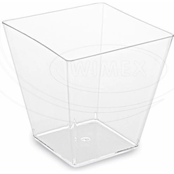 Wimex Fingerfood pohárik hranatý číry 7,2 x 7,2 x 7,2 cm 230 ml