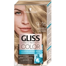 Gliss Color barva na vlasy 9-16 ultra světlá chladná blond 60 ml