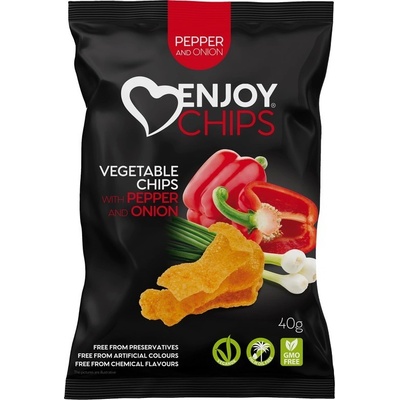 Enjoy Chips Smažené chipsy červená paprika jarní cibulka 40 g – Zbozi.Blesk.cz