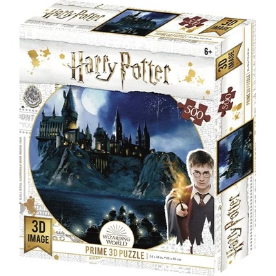 Prime 3D - Puzzle Harry Potter: Night Warts 3D - 500 piese
