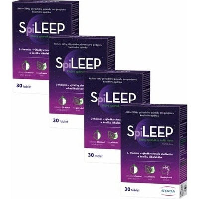 SpiLEEP podpora spánku L-theanin chmel a kozlík 120 tablet